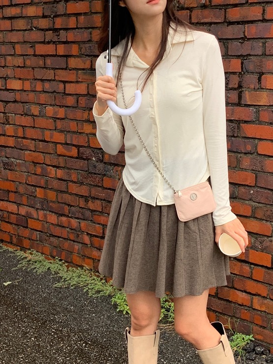 cocoa knit skirt - 2colors