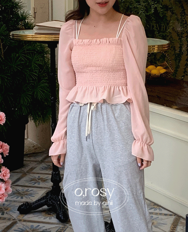 [오늘출발] [o,rosy] Butterfly blouse